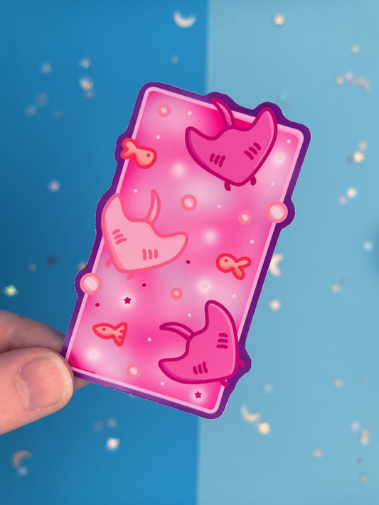 Pink Stingray Squad Single Sticker