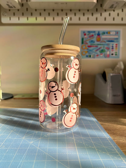Christmas Can Cups *straw included*