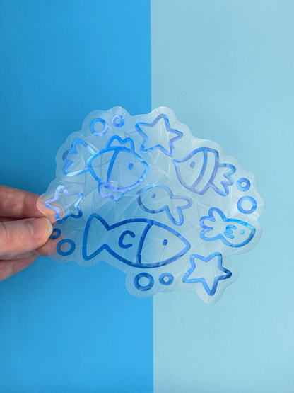 Plenty of Fish Suncatcher Sticker