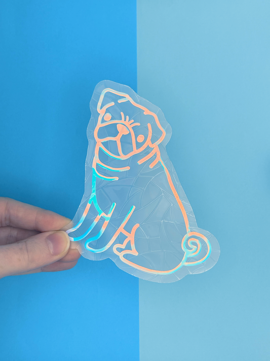 Pug Suncatcher