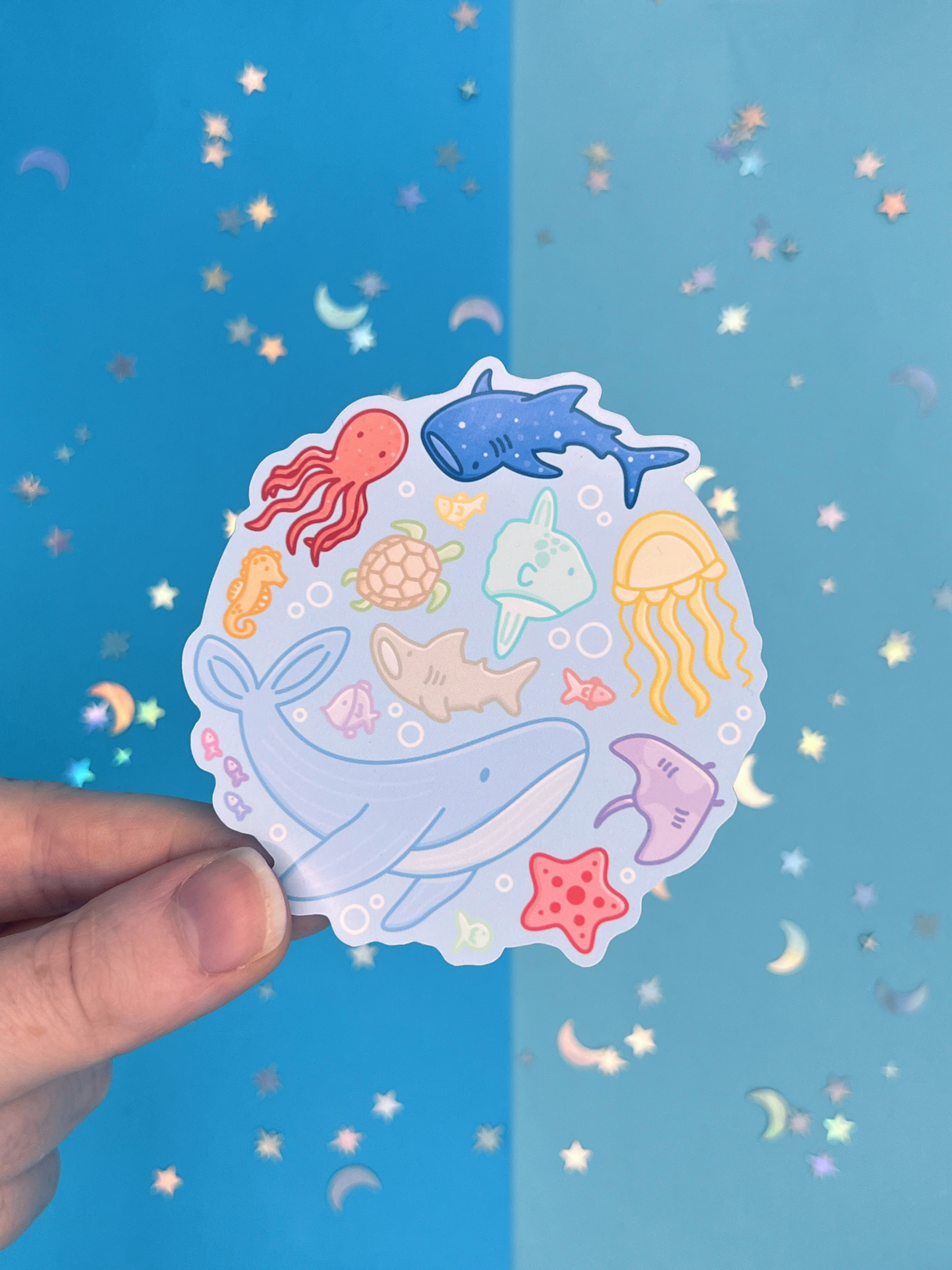 Sea Creatures Single Sticker