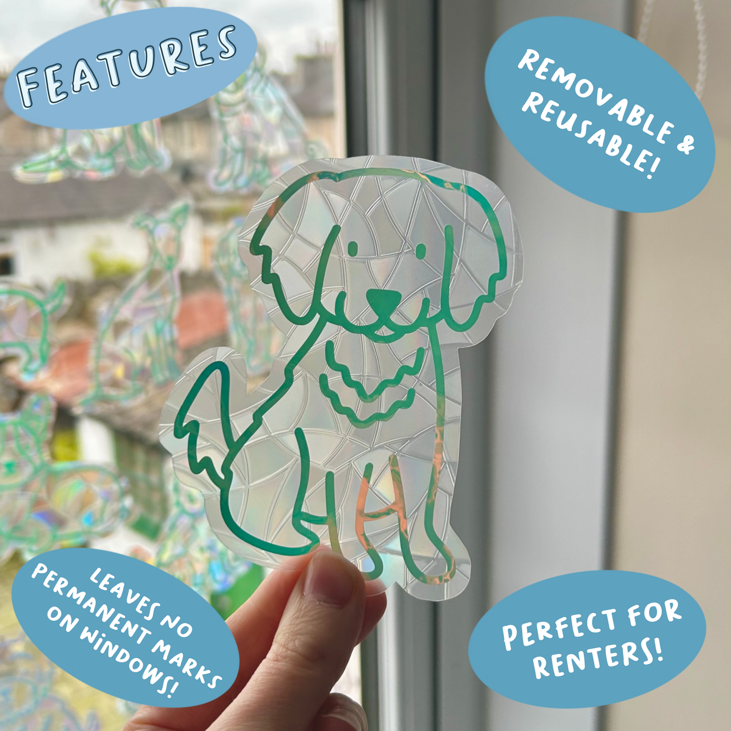 Golden Retriever Suncatcher