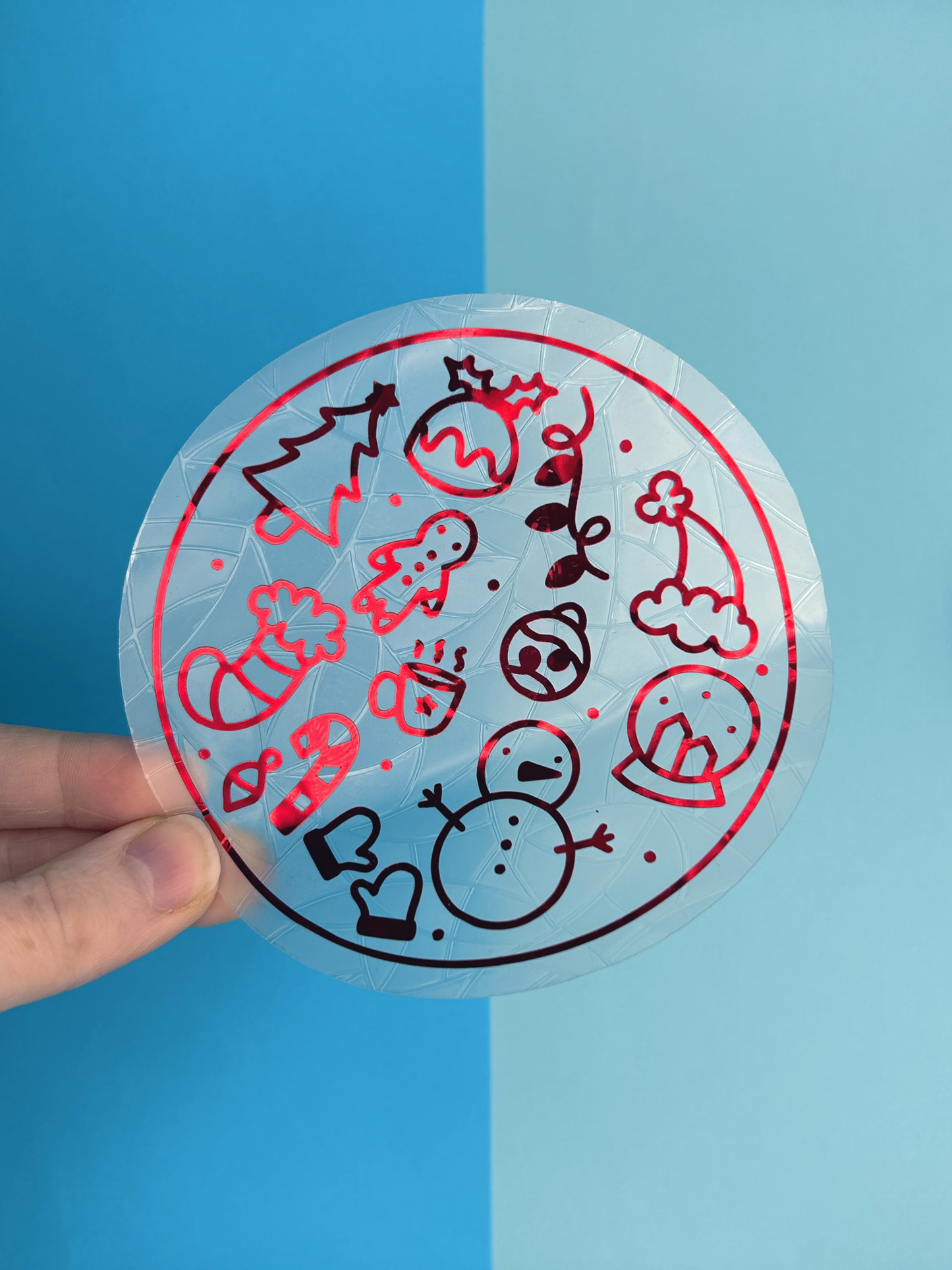 Winter Doodles Suncatcher