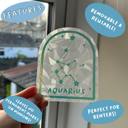 Aquarius Constellation Suncatcher