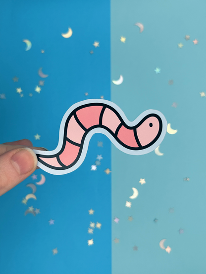 Waldo the Worm Single Sticker