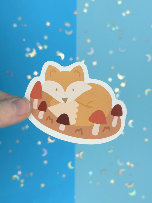 Cosy Fox Single Sticker
