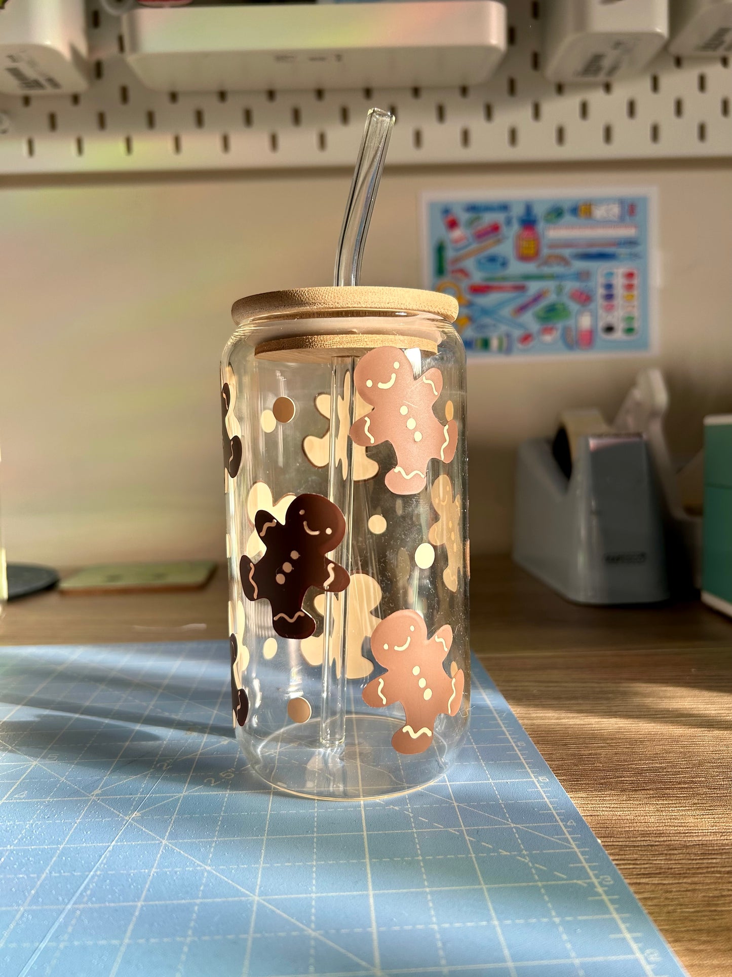 Christmas Can Cups *straw included*