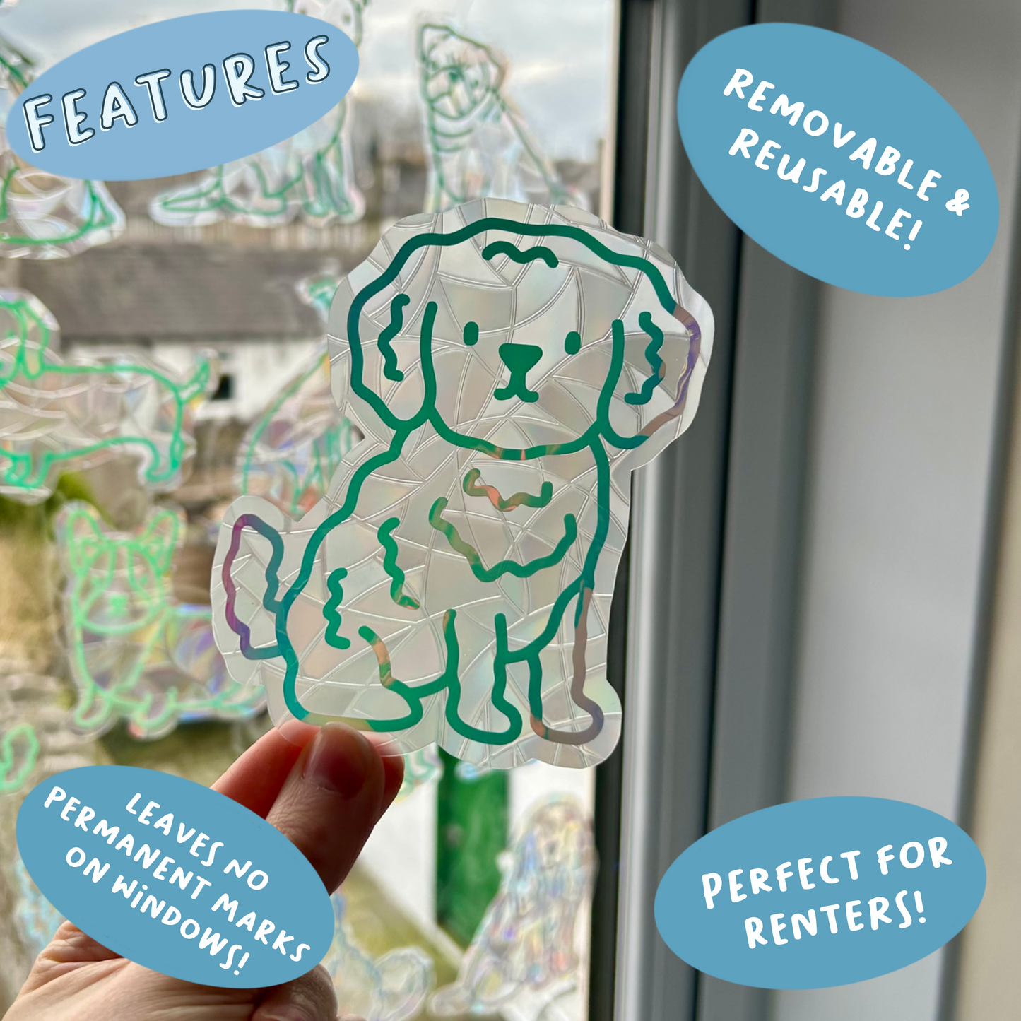 Toy Poodle Suncatcher