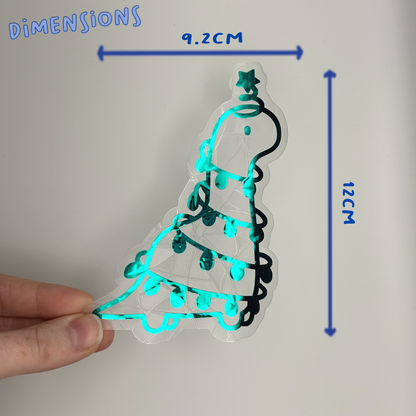 Christmas Tree Dino Suncatcher