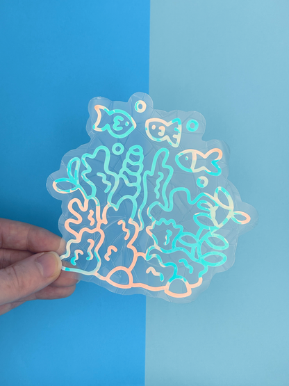 Coral Reef Suncatcher Sticker