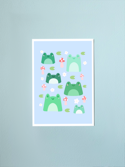 Frog Friends Print