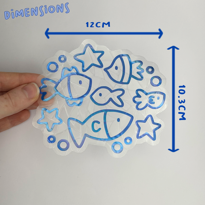 Plenty of Fish Suncatcher Sticker