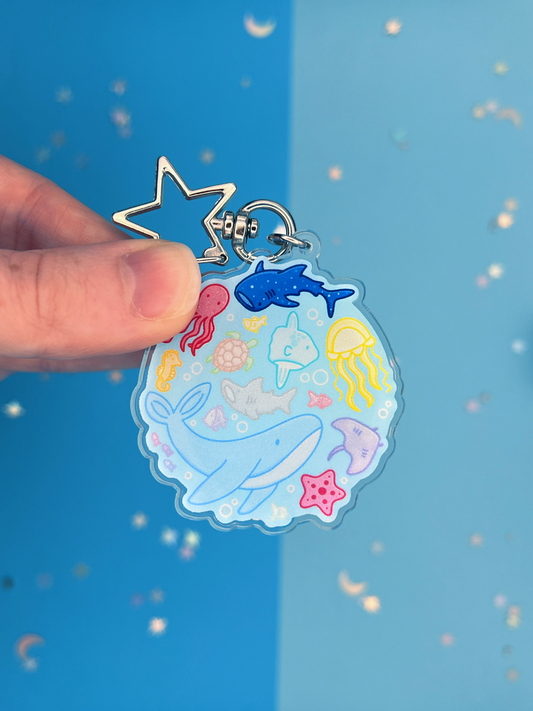 Sea Creatures Keyring