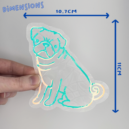 Pug Suncatcher