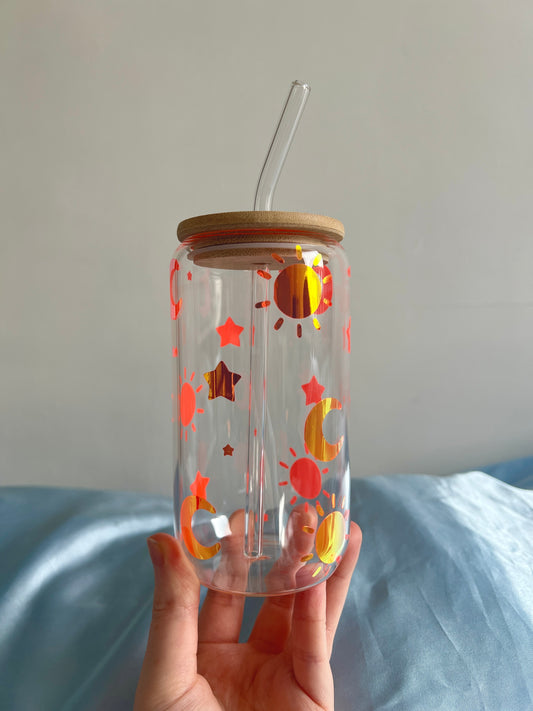 Orange Celestial Can Cup