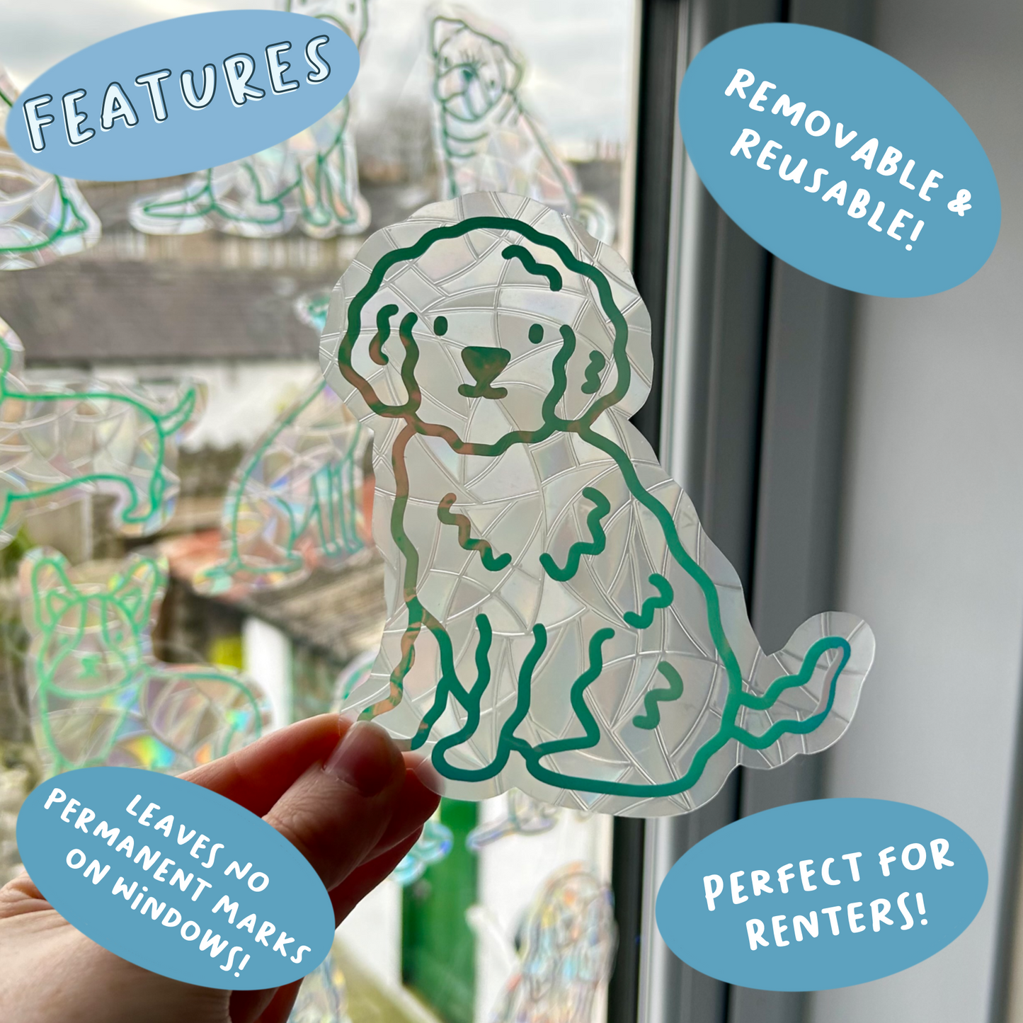 Goldendoodle Suncatcher