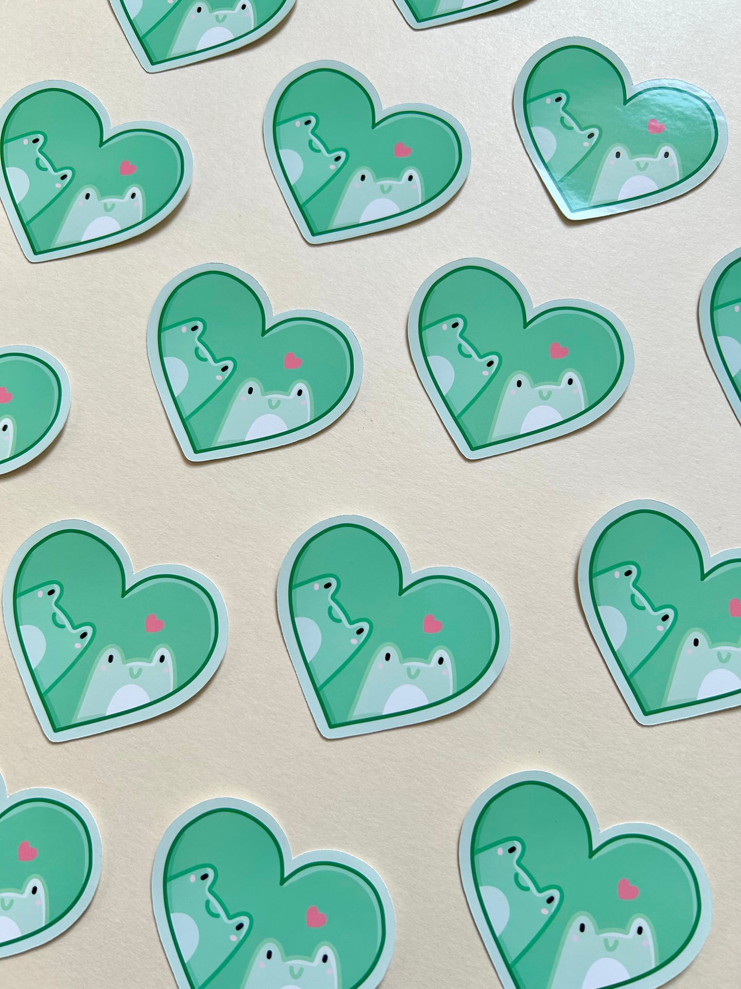 Frogs in Love Single Sticker