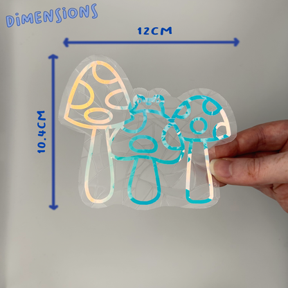 Mushroom Frog Suncatcher