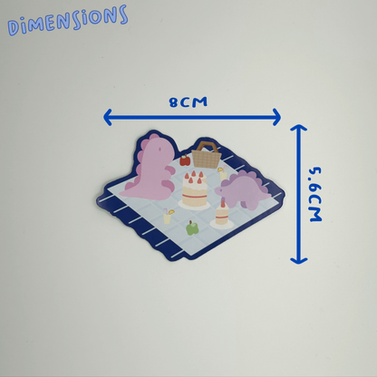 Dino Picnic Single Sticker