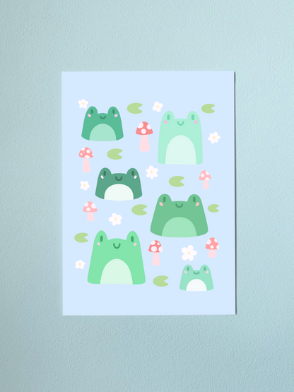 Frog Friends Print