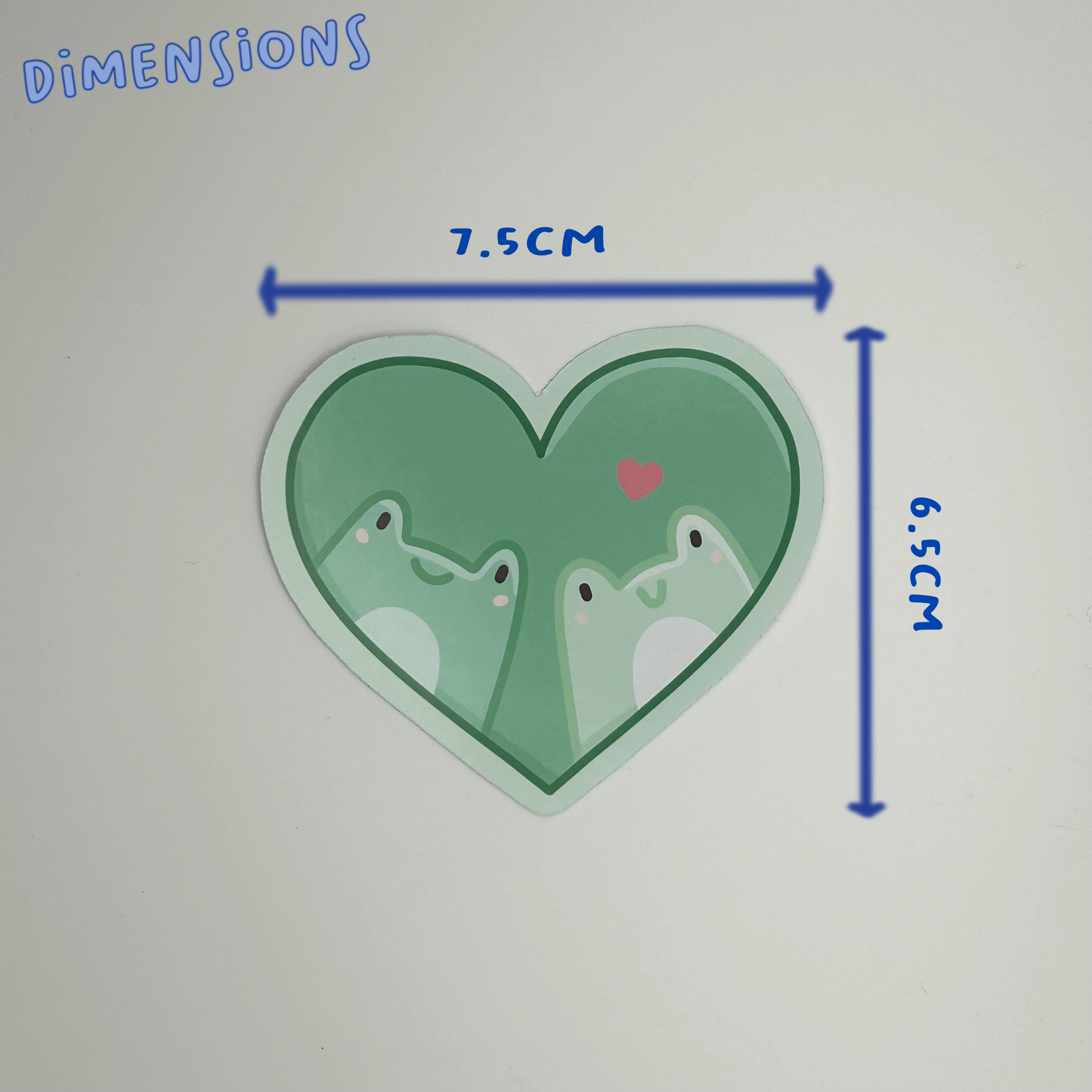 Frogs in Love Single Sticker