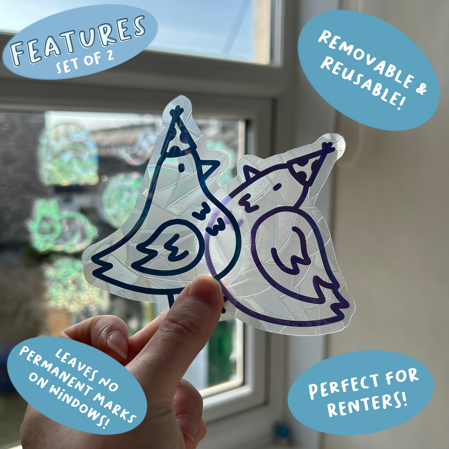 Party Pigeons Suncatcher Set