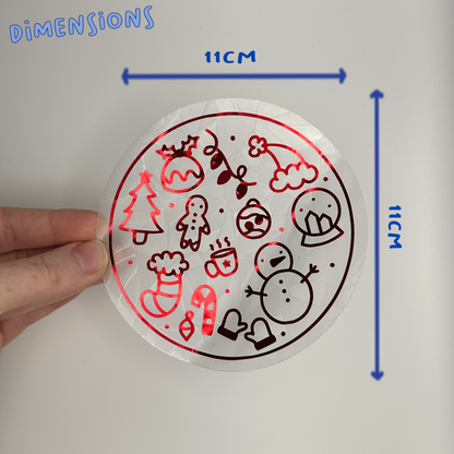 Winter Doodles Suncatcher