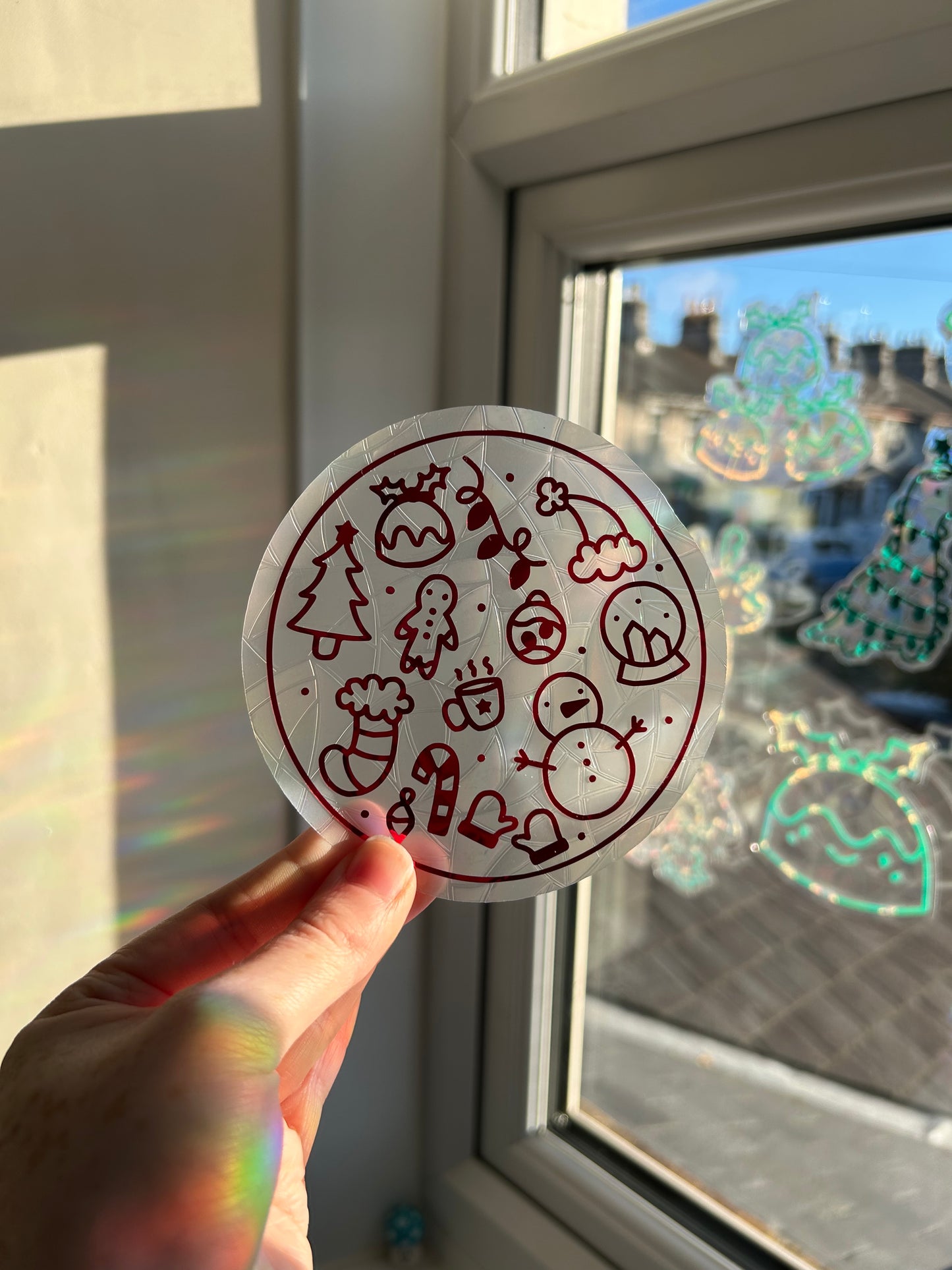 Winter Doodles Suncatcher