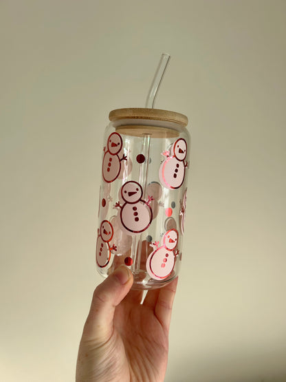 Christmas Can Cups *straw included*