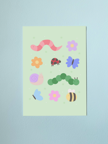Garden Friends Print