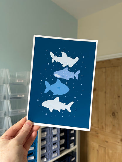 Shark Buddies Print