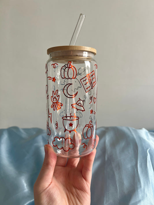 Autumn Doodles Can Cup