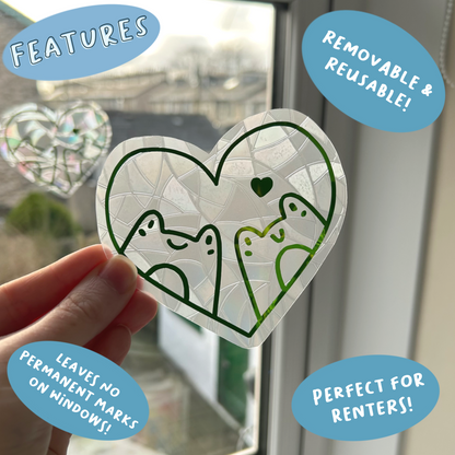 Frogs in Love Suncatcher