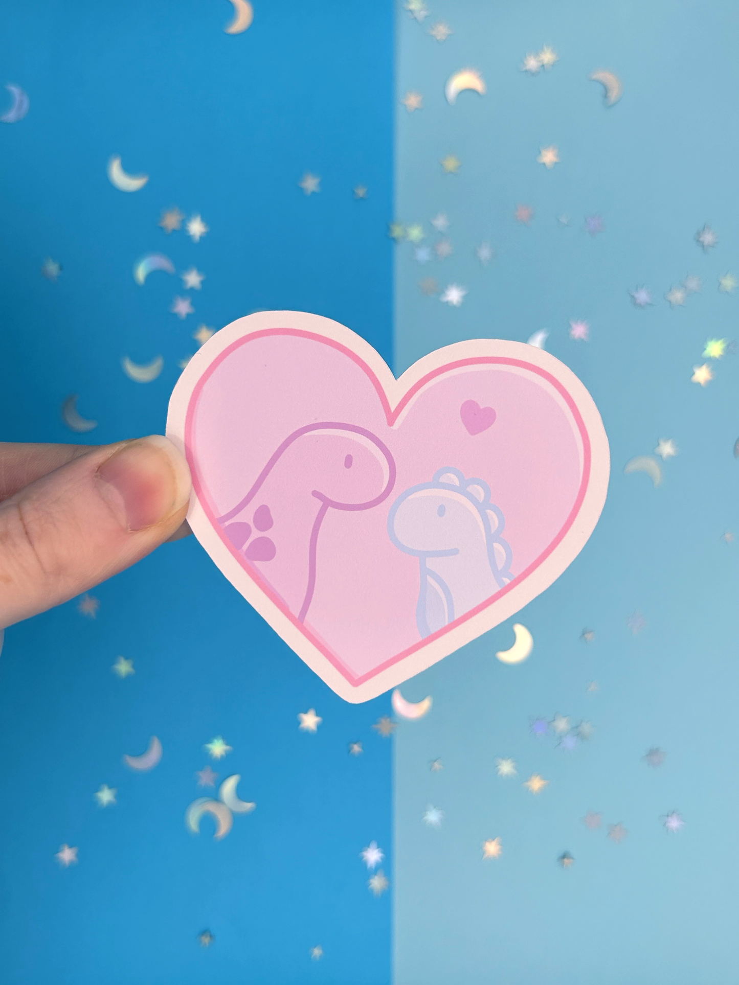 Dinos in Love Single Sticker