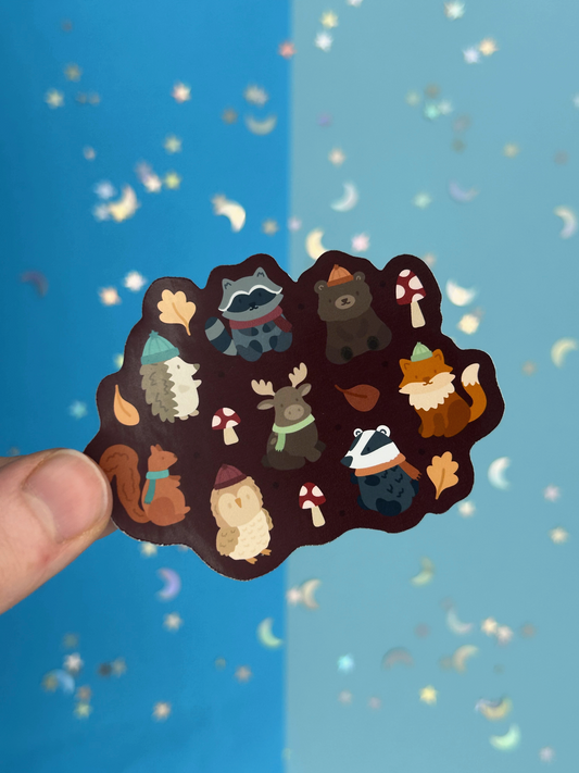 Cosy Creatures Single Sticker