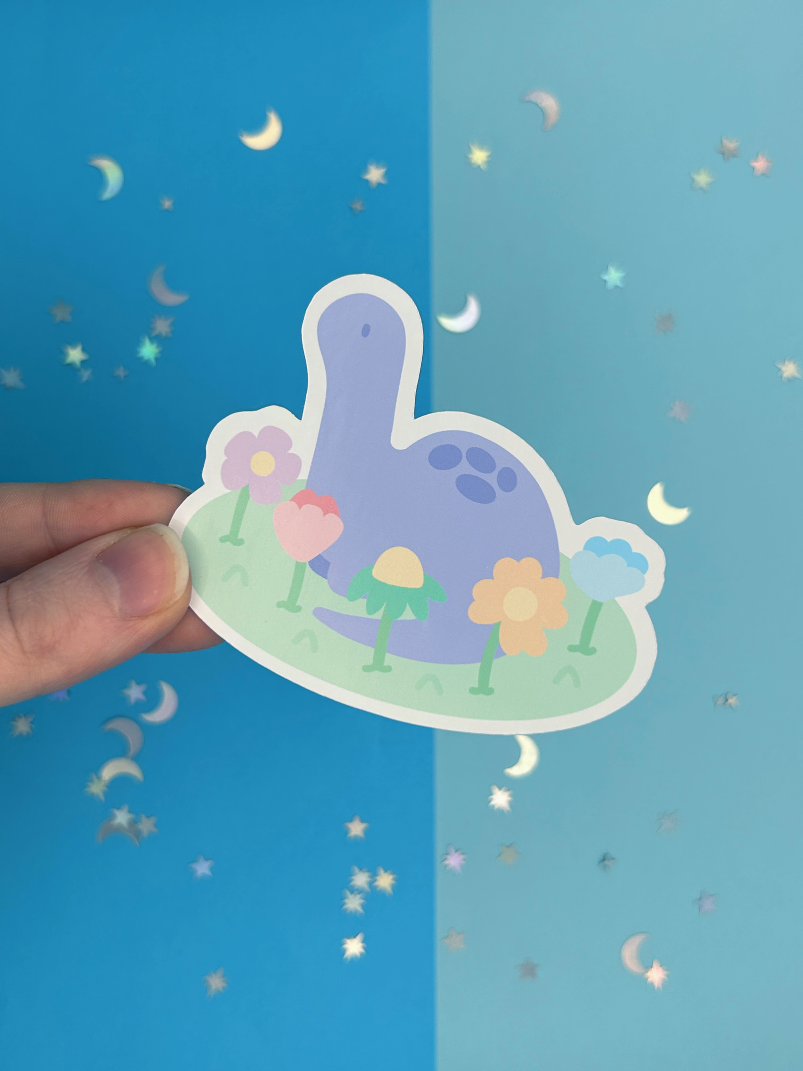 Spring Dino Single Sticker – Poppodopolis