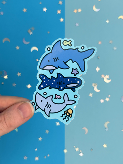 Shark Cluster Single Sticker