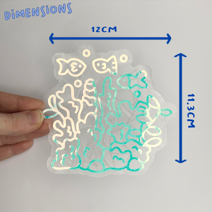 Coral Reef Suncatcher Sticker