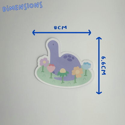 Spring Dino Single Sticker