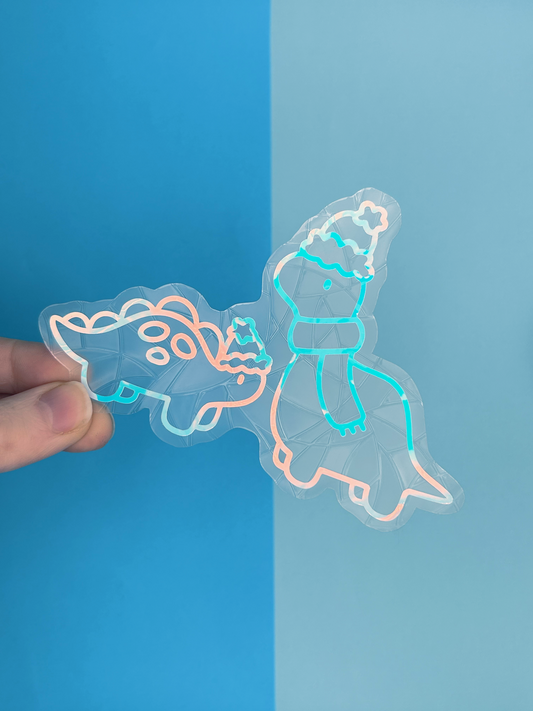 Winter Dinos Suncatcher