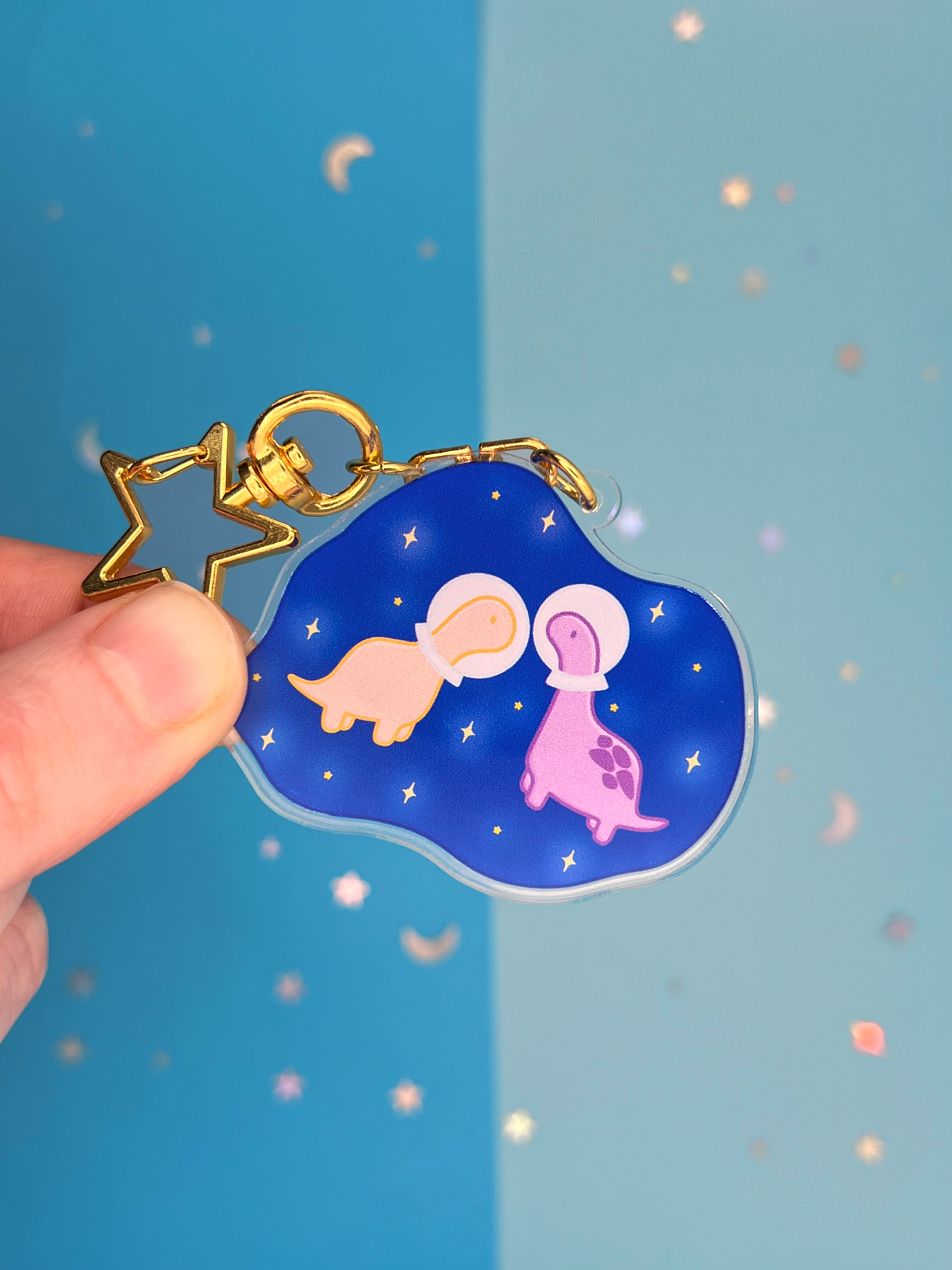 Space Dinos Keyring