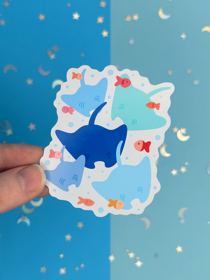 Stingray Cluster Single Sticker