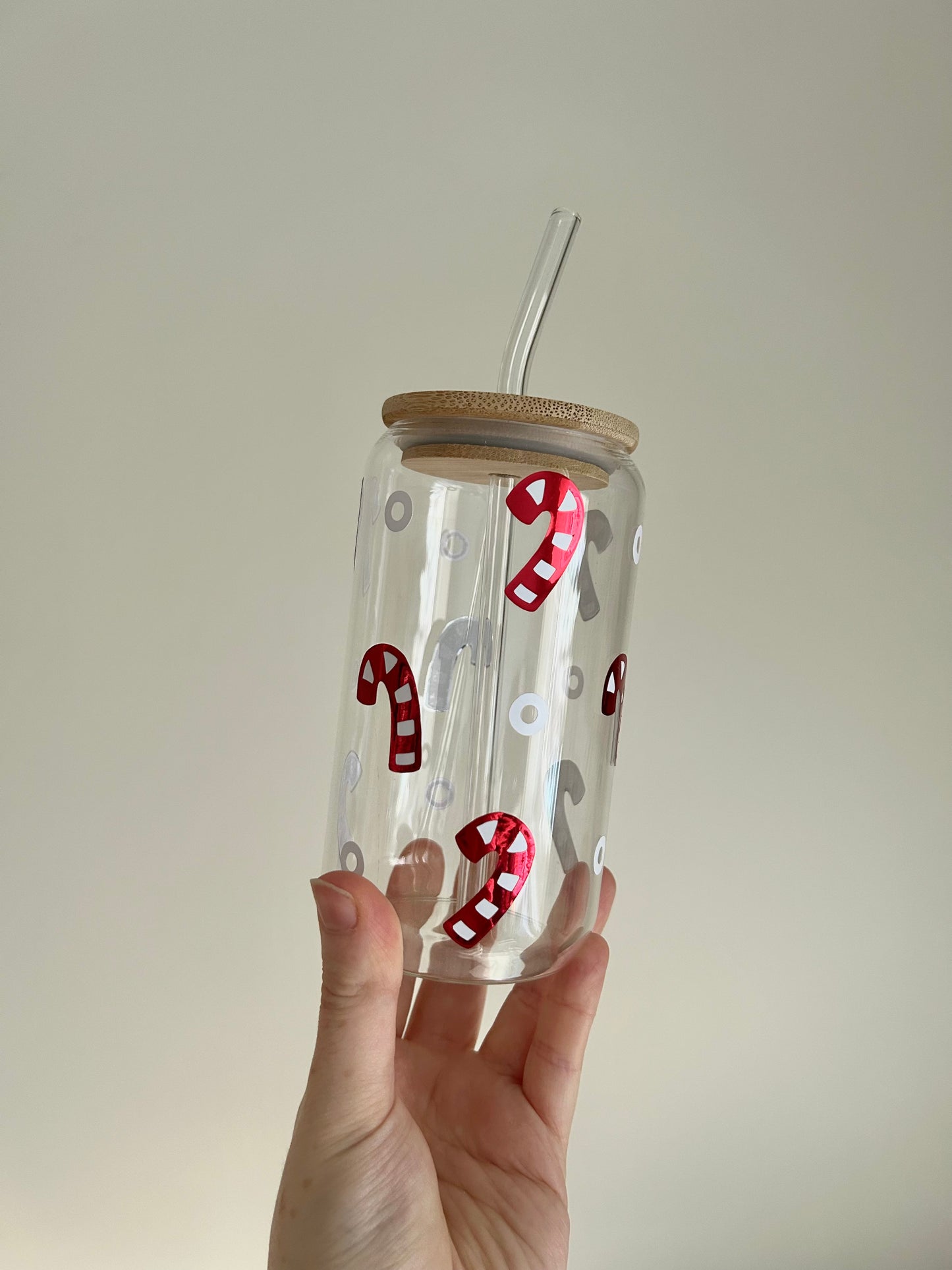 Christmas Can Cups *straw included*