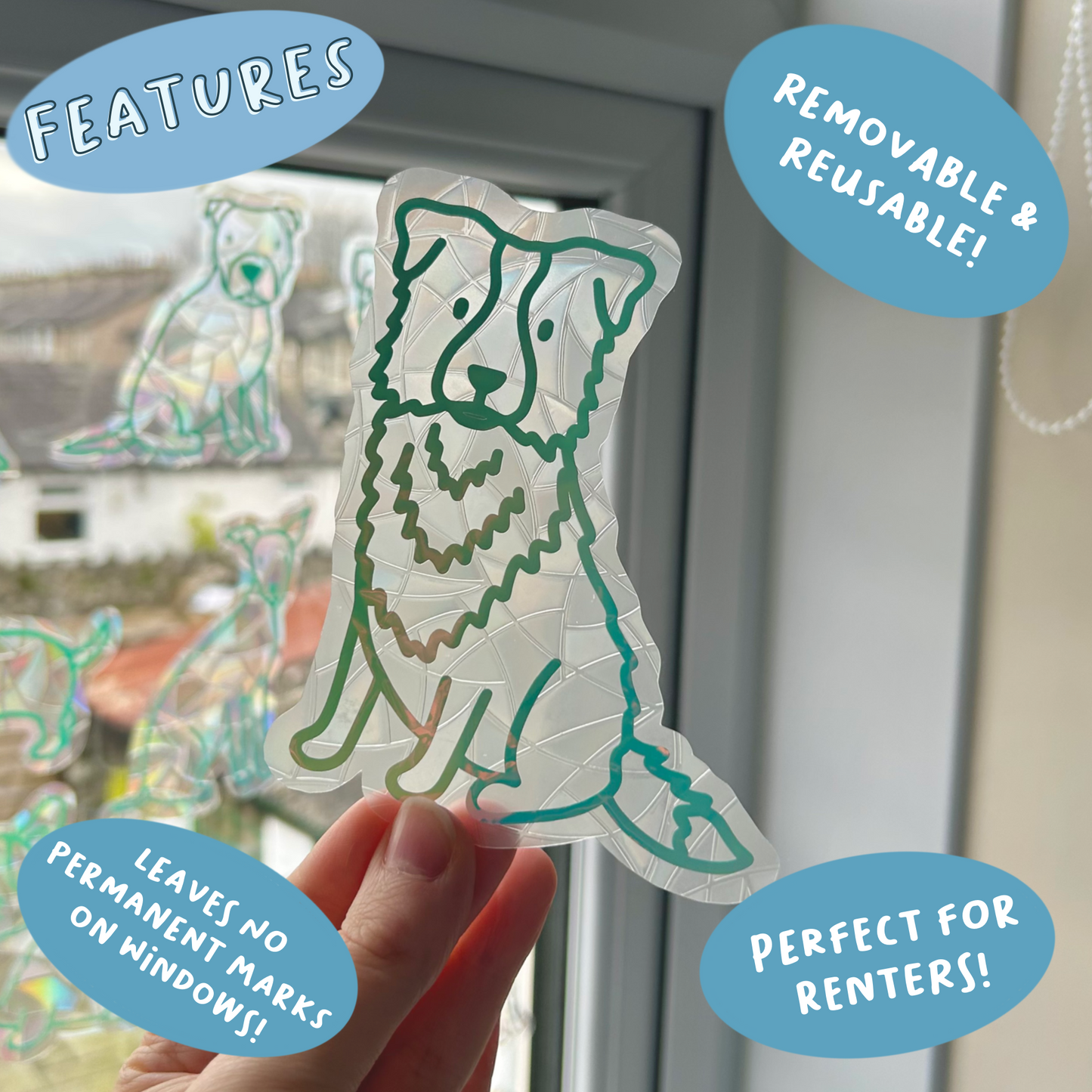 Border Collie Suncatcher