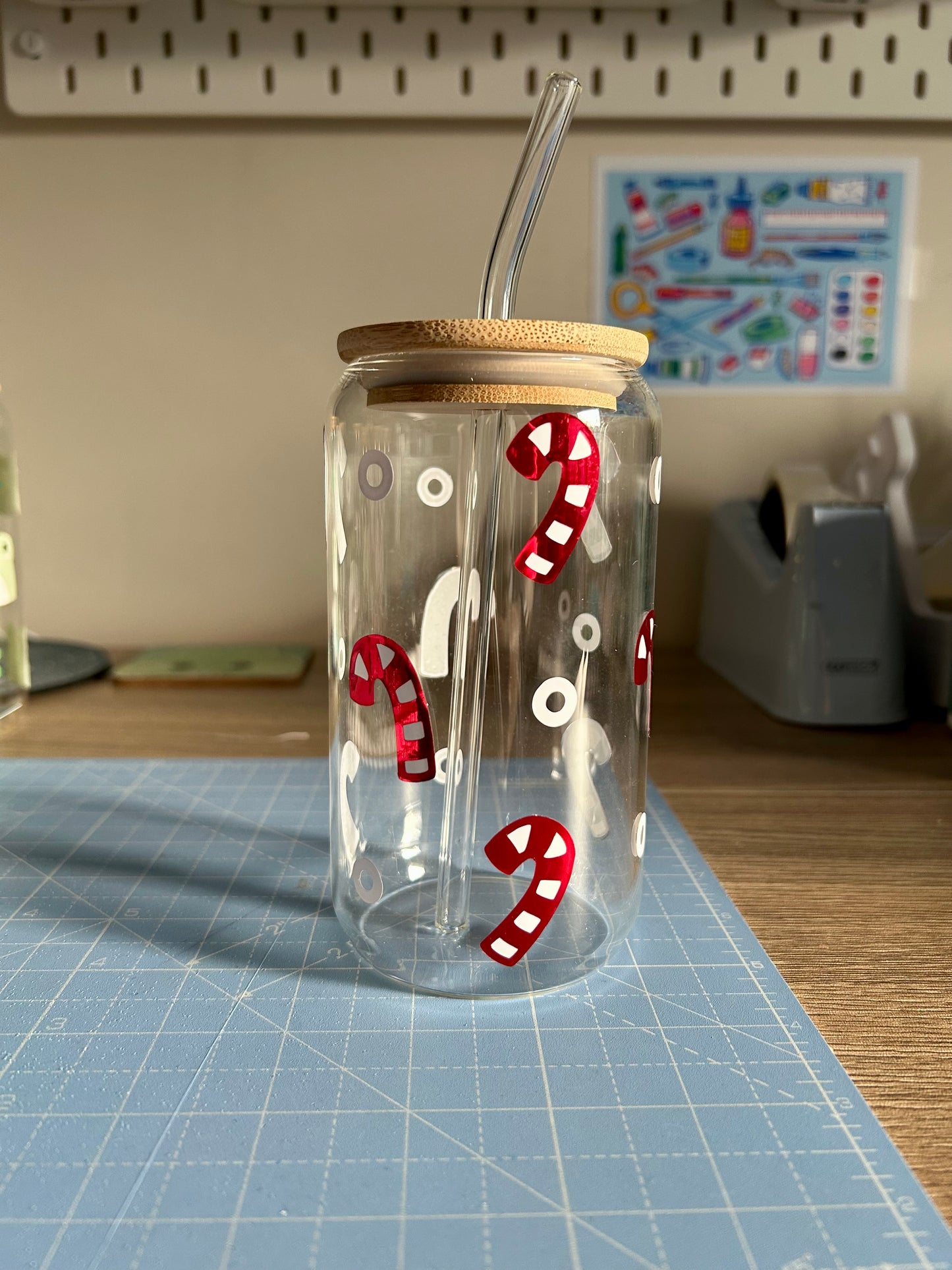 Christmas Can Cups *straw included*