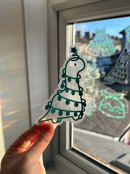 Christmas Tree Dino Suncatcher