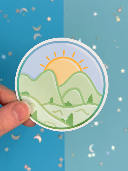 Countryside Scene Single Sticker