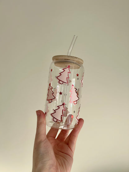 Christmas Can Cups *straw included*