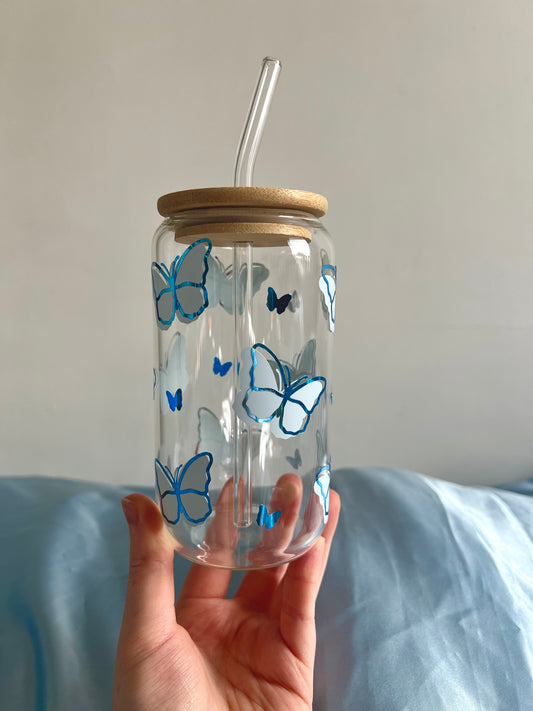 Blue Butterflies Can Cup