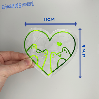 Frogs in Love Suncatcher